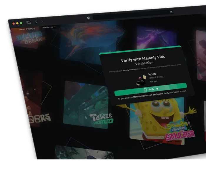 Roblox verification for your server