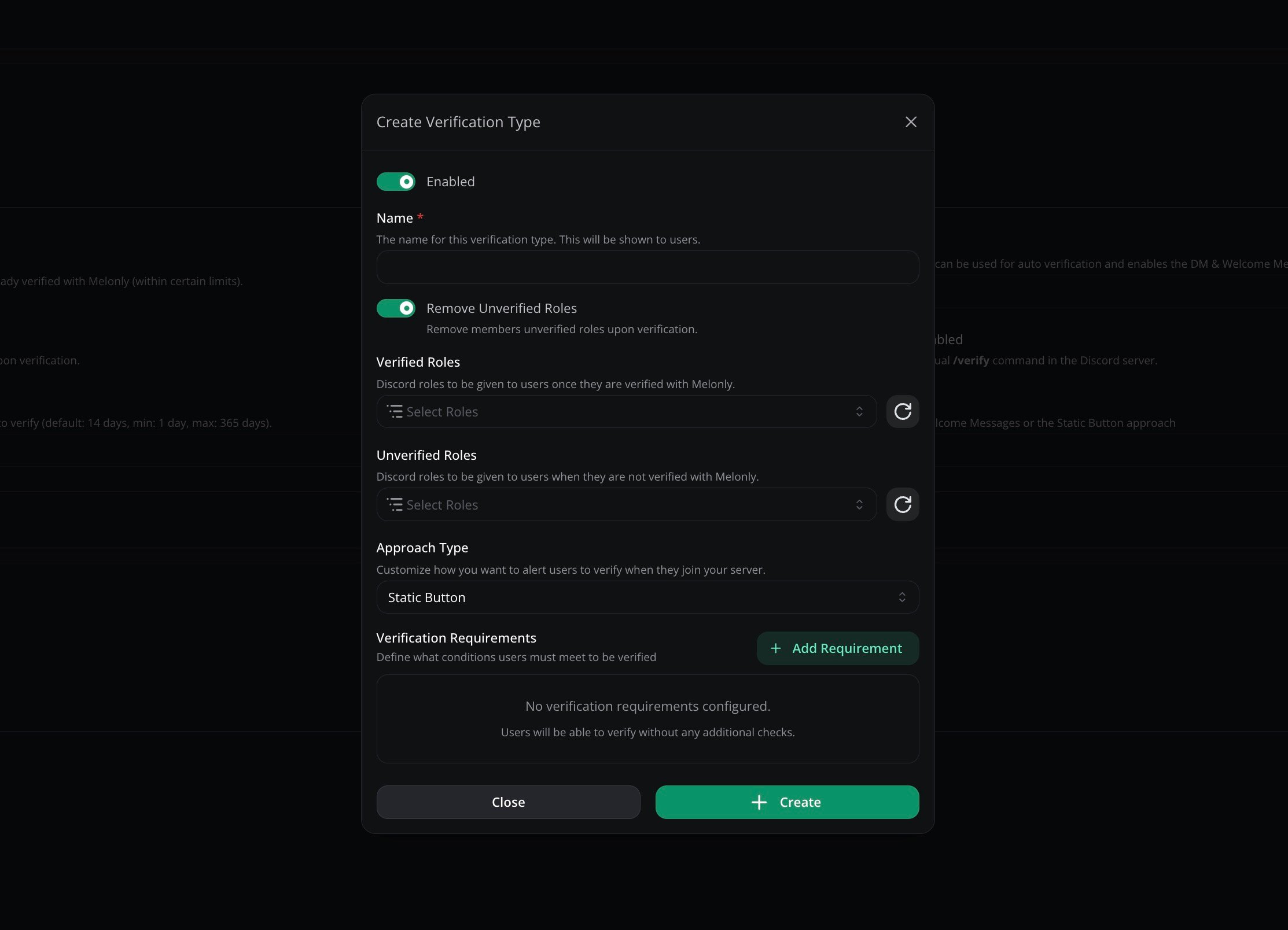 verification types